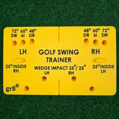 Gr8 Improved Golf Swing Trainer Weighted Alignment Brick LH/RH