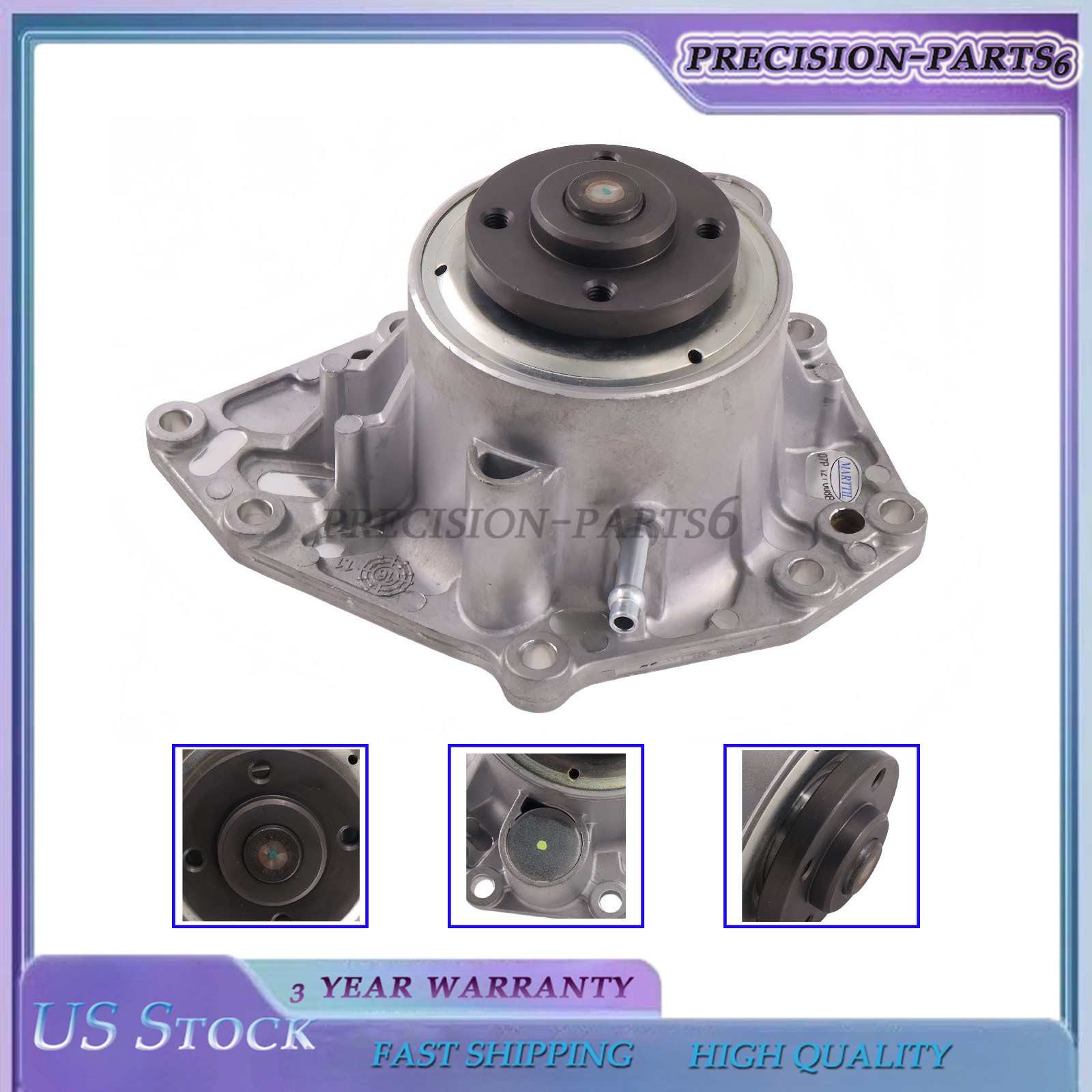 NEW Coolant Water Pump 07P121008A/B/C Fits 2017-2020 Bentley Bentayga 6.0L W12