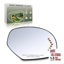 Passenger Right Side Mirror Glass - Compatible with GMC, Chevy, Passenger Side