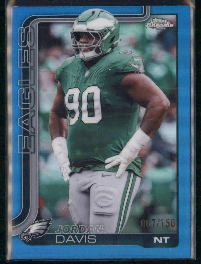 2025 Topps Chrome - Jordan Davis #249 Aqua Refractor /199