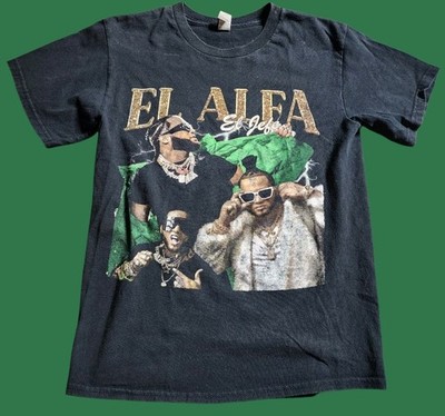 Adult S El Alfa El Jefe Dominican Rapper Tour 2023 T Shirt Double Sided 