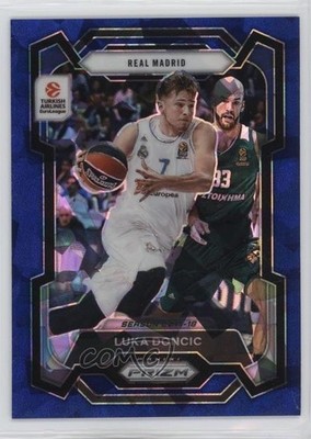 2023 Panini Prizm Turkish Airlines EuroLeague Blue Ice /125 Luka Doncic #10 hs9