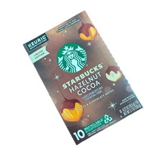 New Starbucks Hazelnut Cocoa K Cups Coffee Pods Keurig 10 Pods Limited Edition