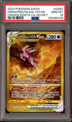 PSA 10 Origin Forme Palkia VSTAR GG67/GG70 Gold Crown Zenith