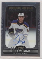 2021-22 O-Pee-Chee Platinum Rookie Scott Perunovich #R-PE Auto q2c