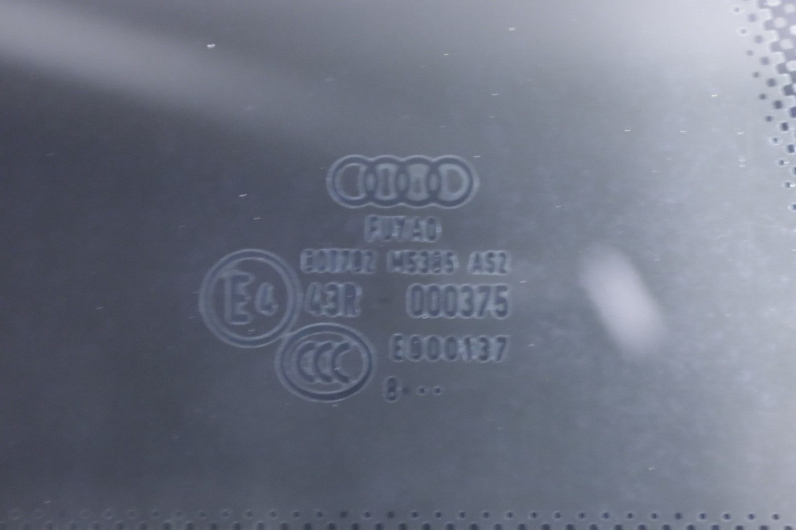 Audi R8 V10 4S Rear Right Side Quarter Window Glass 4S8845300A 2017 - 2023 OEM