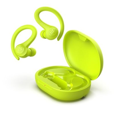 JLab Go Sport+ Wireless Earbuds Bluetooth Mikrofon 35h Gelb Over-Ear Haken Sport