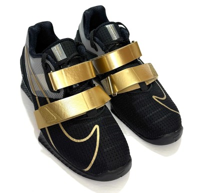 Nike Romaleos 4 Black/Metallic Gold Weightlifting Shoes Mens  display picture 1
