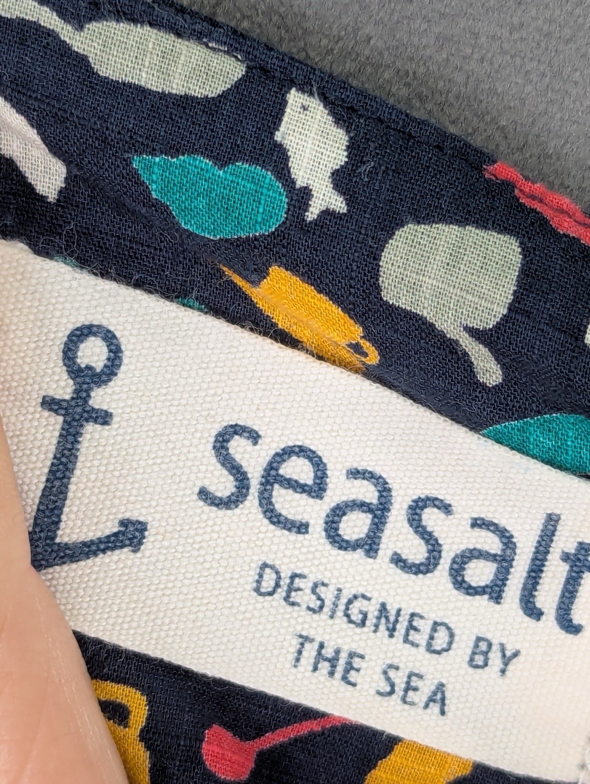 Seasalt Skylark Skirt UK 12 Fully Lined 100% Cotton A Line Summer Seaside image 8