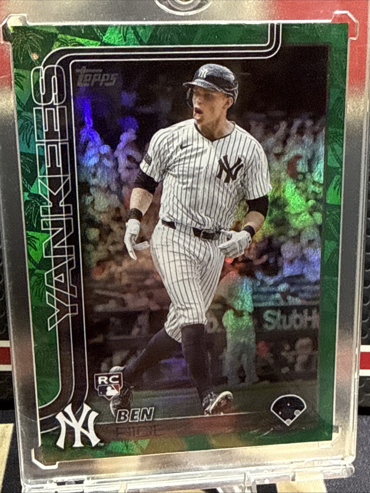 RARE 2025 Topps BEN RICE Spring Training GREEN RC New York Yankees #337 49/99
