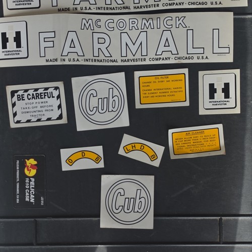 International Harvester Farmall Cub Tractor Decal Set - McCormick Emblems