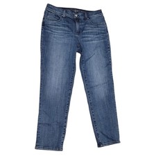 Chico's So Slimming Girlfriend Jeans Slim Leg Ankle Stretch Denim Wash Size 1R