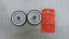 SET OF 2 Quickie Caster 4" Aluminum Wheels Good Condition For Wheelchair