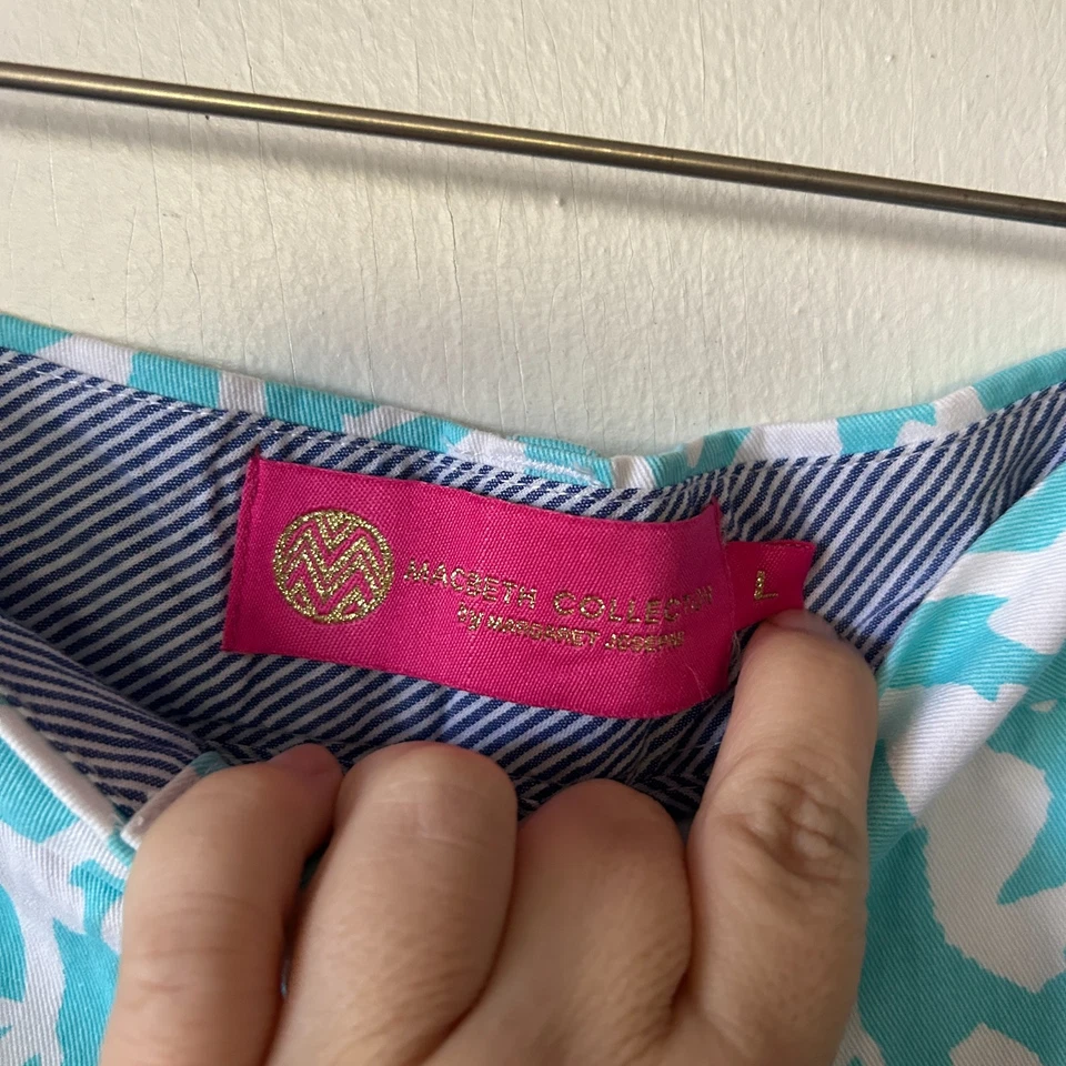 Шорты женские Macbeth Collection большие синие морской конек опрятные морские прибрежные - Изображение 3 из 4