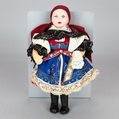 Doll Czech KROJ Tschechoslowakische Puppe Vintage 1960-70 ULUV Folk Dress