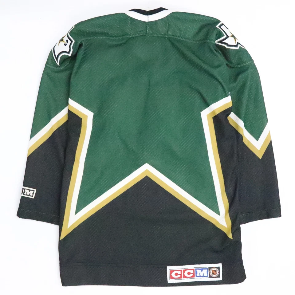 Camiseta juvenil vintage Dallas Stars CCM tamanho grande/XL NHL - Imagem 2 de 4