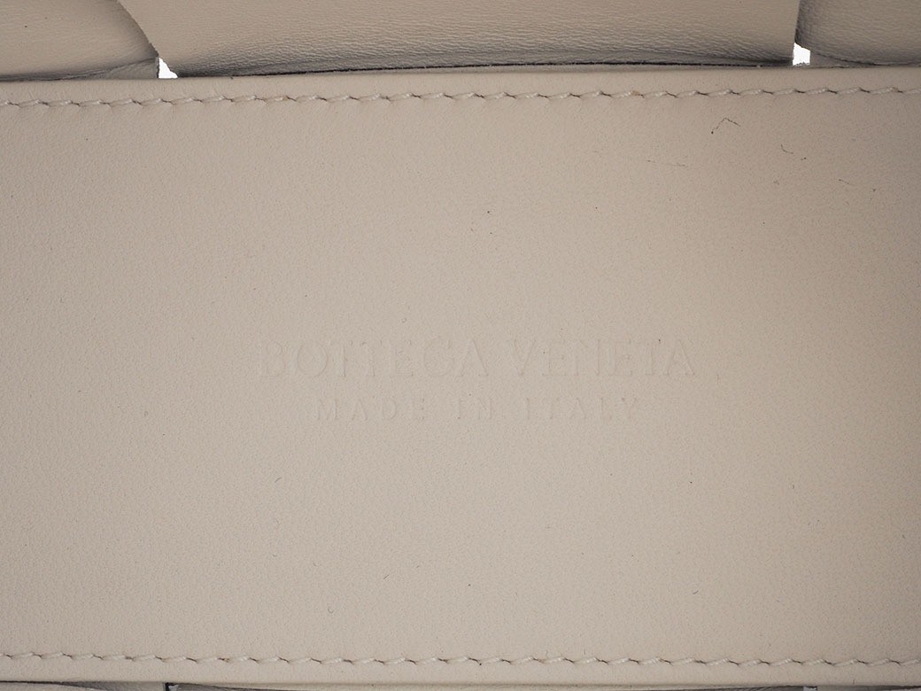 Bottega Veneta Candy Arco Tote Bag Black & White Leather Small Used thumbnail 8