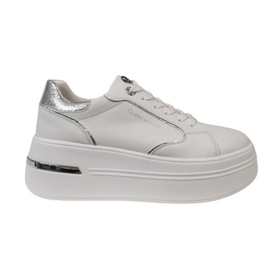 QUEEN HELENA Sneakers Con Zeppa Platform Donna – Modello X32-18 – Tomaia In Ecopelle, Tacco 5,5 Cm, Chiusura Con Stringhe E Zip Laterale - 4