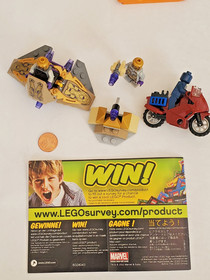 LEGO Marvel Super Heroes Captain America's Avenging Cycle 6865 w Captain America