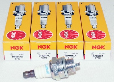 4 Pack Genuine NGK 6703 Spark Plugs BPMR7A for Various Lawn and Garden Equipment