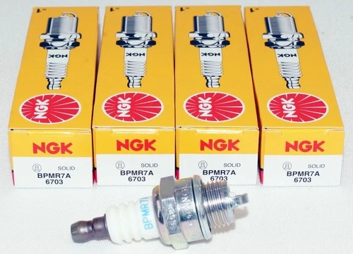 4 Pack Genuine NGK 6703 Spark Plugs BPMR7A for Various Lawn and Garden Equipment