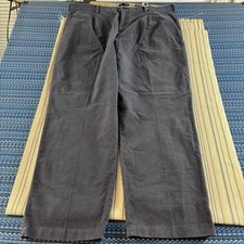 Banana Republic Traveler Pants Mens 42R Gray Relaxed Tapered Fit Chino Adult NEW