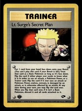 Lt. Surge's Secret Plan 1st Edition Rare Gym Challenge 107/132 LP