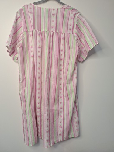 Size 22 Nightie Women's Pink Cotton Polyester Mix Lace Trim Comfortable Pretty - Picture 8 of 11