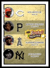 2008 Upper Deck Baseball Heroes #199 Griffey Jr. Clemente Vlad Guerrero DiMaggio