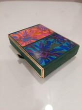 CONGRESS Pinochle Cards Cel-U-Tone Finish USA Box Abstract Red Blue One Sealed