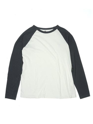 H&M Girls Gray 3/4 Sleeve T-Shirt 16