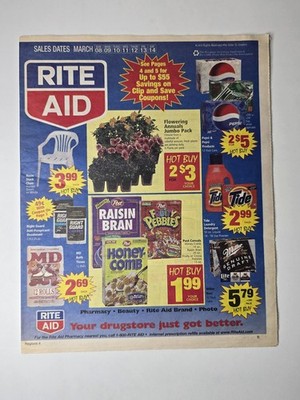 Rite Aid 1998 Drugstore Circular Kodak Photo Grocery Pharmacy Vintage Ad