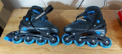 Power Inline Skates blau/schwarz Größe 2-4 (34-37) verstellbar