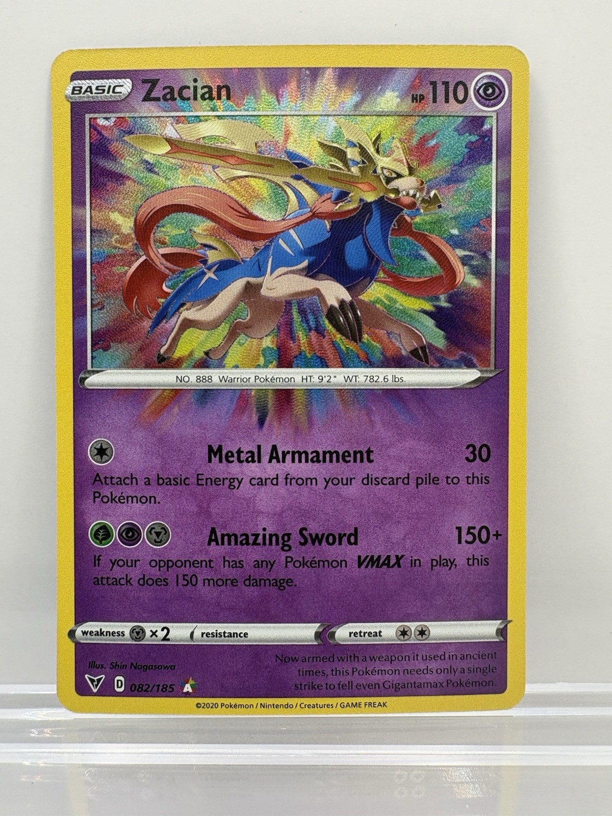 Zacian 2020 Sword & Shield: Vivid Voltage #082/185 Holo (Amazing Rare) Price Guide - Sports Card Investor Zacian 2020 Sword & Shield: Vivid Voltage #082/185 Holo (Amazing Rare) Price Guide - Sports Card Investor