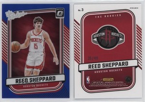 2024-25 Panini Donruss Optic The Rookies Blue Prizm /49 Reed Sheppard #3 RC