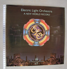 ELO A NEW WORLD RECORD 1976 Original UA/JET Promo Poster Jeff Lynne 30" X 30"