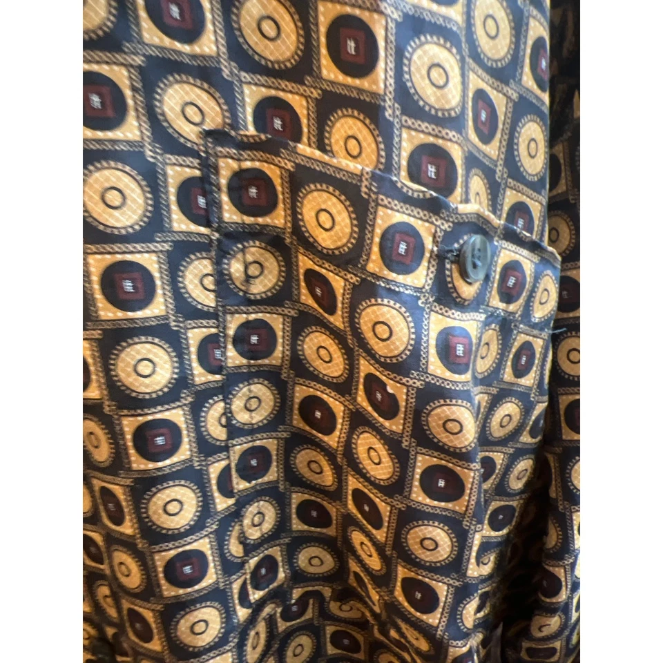 Camisa Unisex Bruno Estampado Seda Grande M Foto 2 de 4