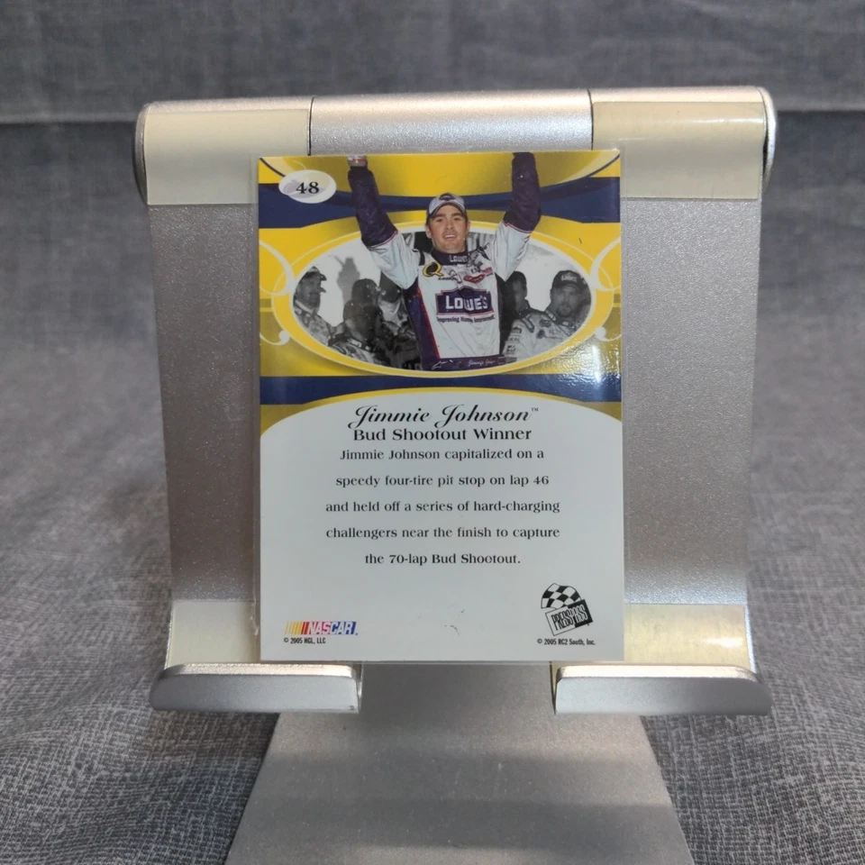 2005 Press Pass Premium Jimmie Johnson Speedweeks Card #48 - Image 2 of 2