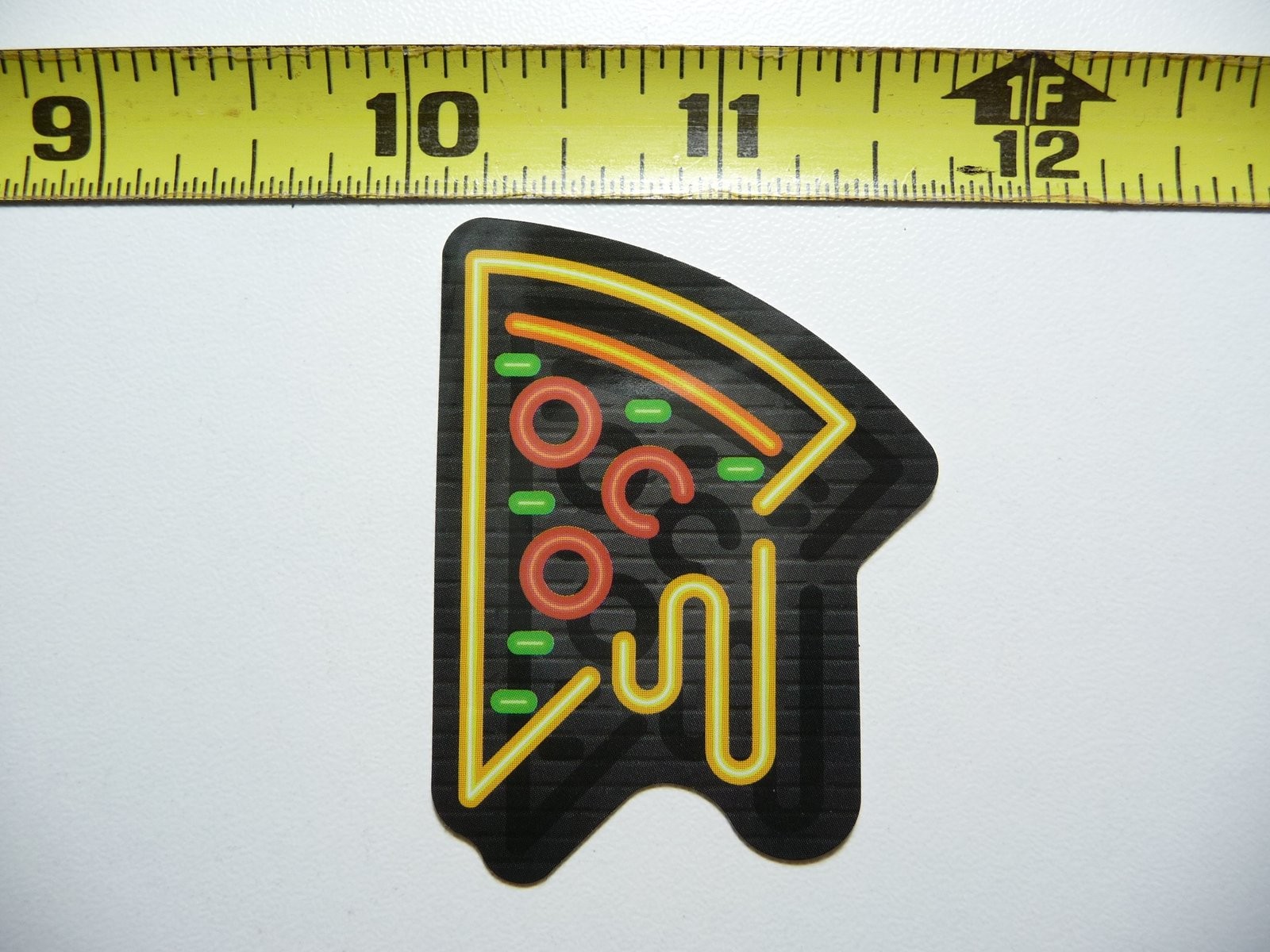 Pizza Slice Neon Vinyl Sticker Decal for Restaurants & Food Lovers