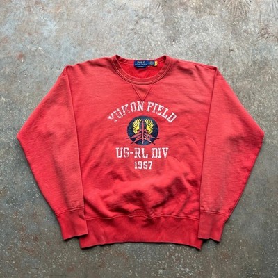 Polo Ralph Lauren Yukon Field US-RL DIV 1967 Red Graphic Sweatshirt Mens Medium