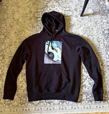 Graphic Print Hoodie Schwarz - Gr&ouml;sse M