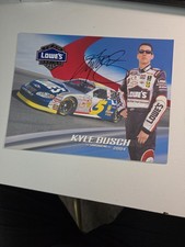 2004 KYLE BUSCH AUTOGRAPHED Nascar Placcard