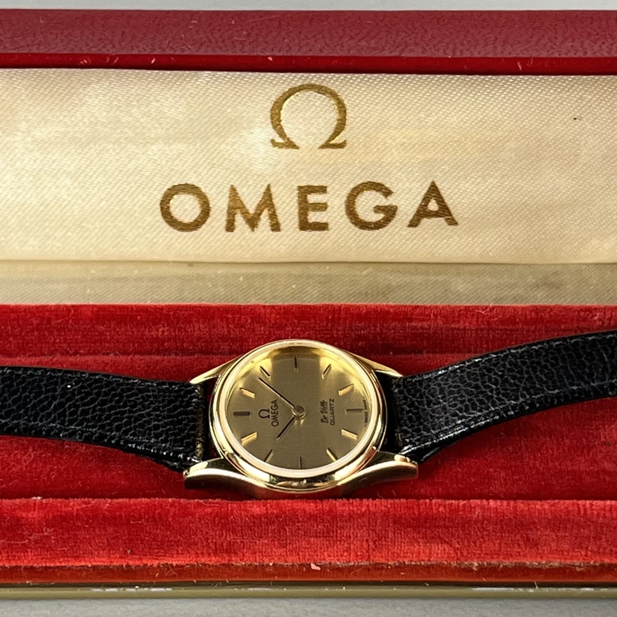 ケースのみ　ジャンク品　OMEGA DE VILLE クオーツ 25+ OMEGA De Ville Gold Plated Case Quartz Wristwatches for sale