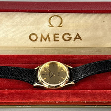 OMEGA De Ville Vintage Ladies Watch 23mm Quartz Original Band 5910022 Cal.1353