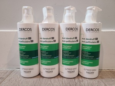 4 PACK Vichy Dercos Anti-Dandruff Shampoo Normal To Oily Hair 13.2oz / 390ml