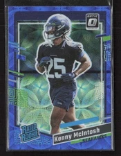 2023 Donruss #391 Kenny McIntosh Optic Rated Rookie Preview Blue Scope Prizm (E)