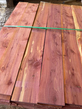Eastern Red Cedar Boards, Rough Cut Aromatic Wood, 5 Pack
