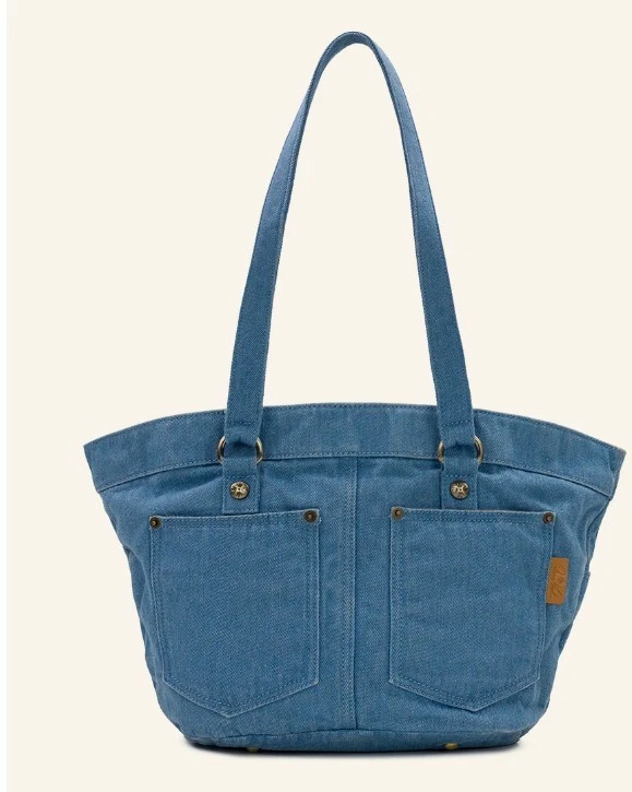 PATRICIA NASH Marconia Denim Bolso Grande con Borla + Bolsa para el Polvo - Denim con Cordones Foto 2 de 4