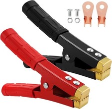 2 PCS 1000A Heavy Duty Pure Copper Jump Lead Clamps Car Battery Clips