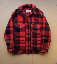 Filson Mackinaw Wool Jacket Men’s M Red and Black Buffalo Plaid Made in USA